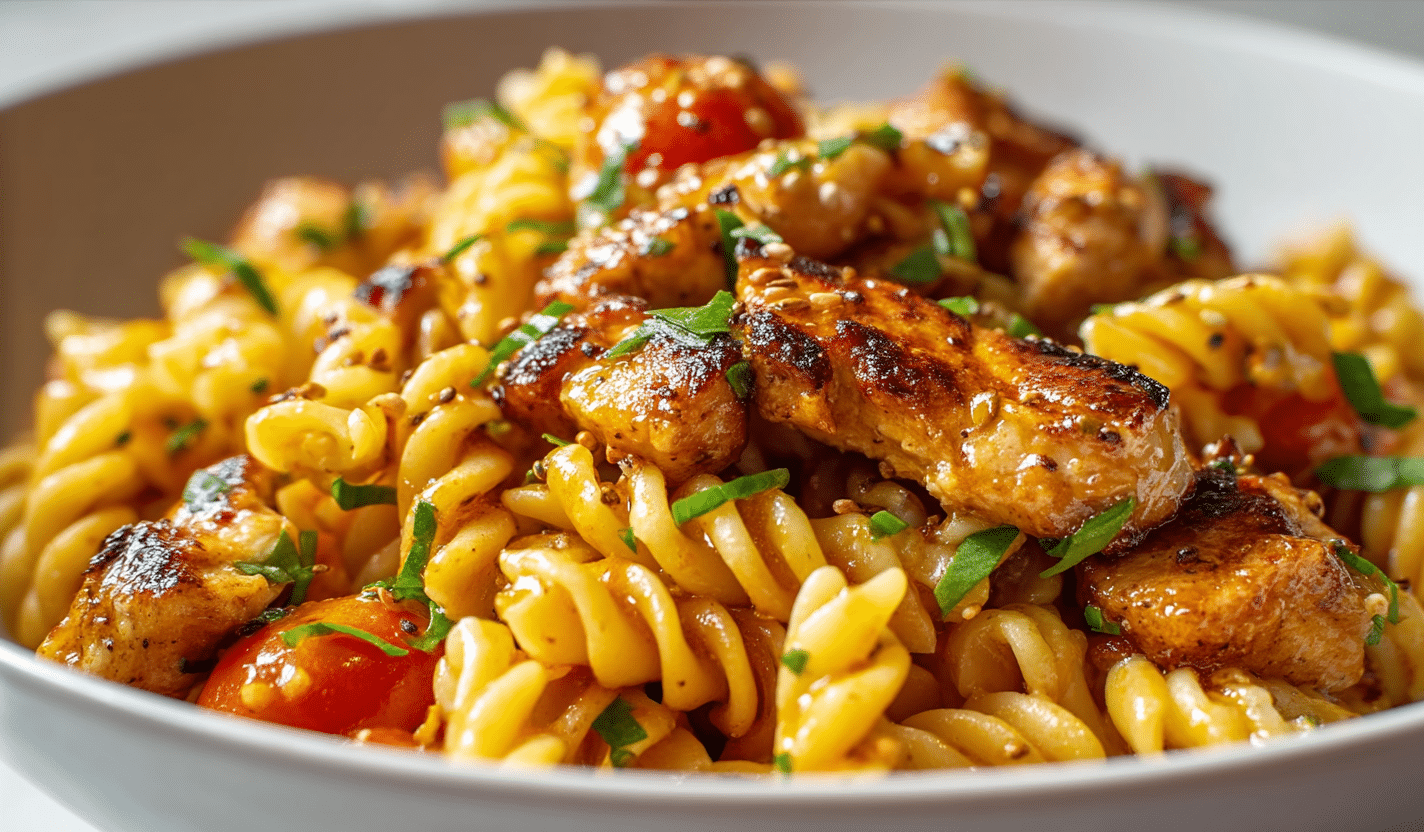 easy honey pepper chicken pasta recipe for dinner